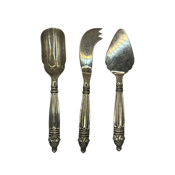 Godinger Other - Godinger set of 3 Silver Plated Serving Utensils Cutlery Vintage